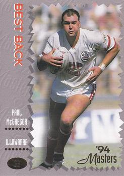 1994 Dynamic NSW Rugby League '94 Masters #38 Paul McGregor Front